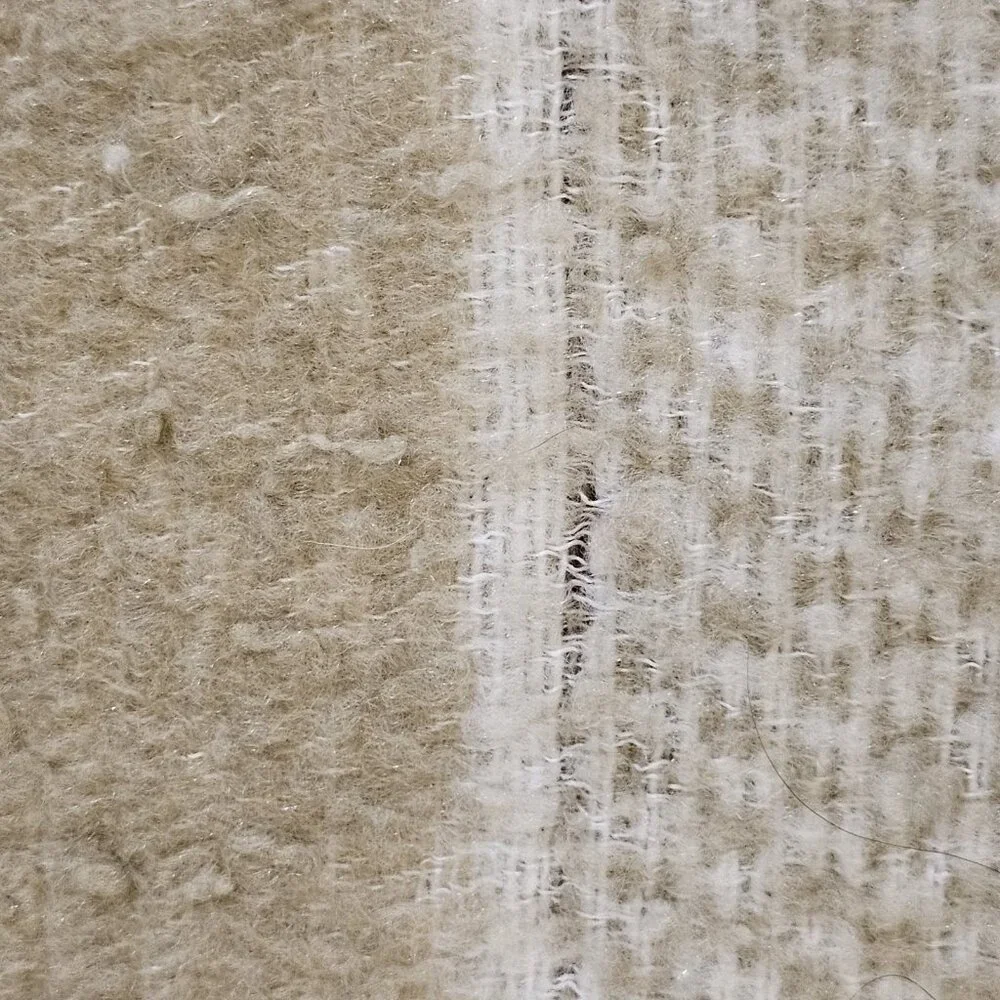 VTG Cream Beige Reversible Damask Floral Coverlet Bedspread French‎ Twin Full